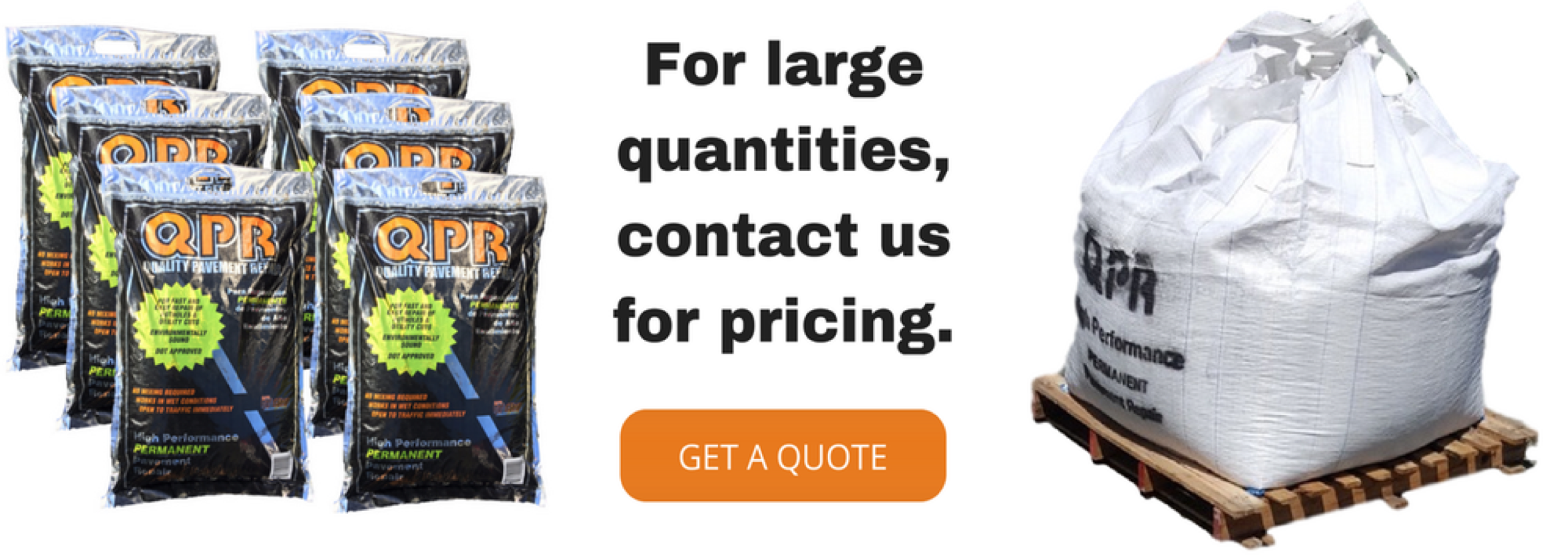 Highest quality Cold Asphalt for Permanent Repair work to damaged surfaces or potholes.